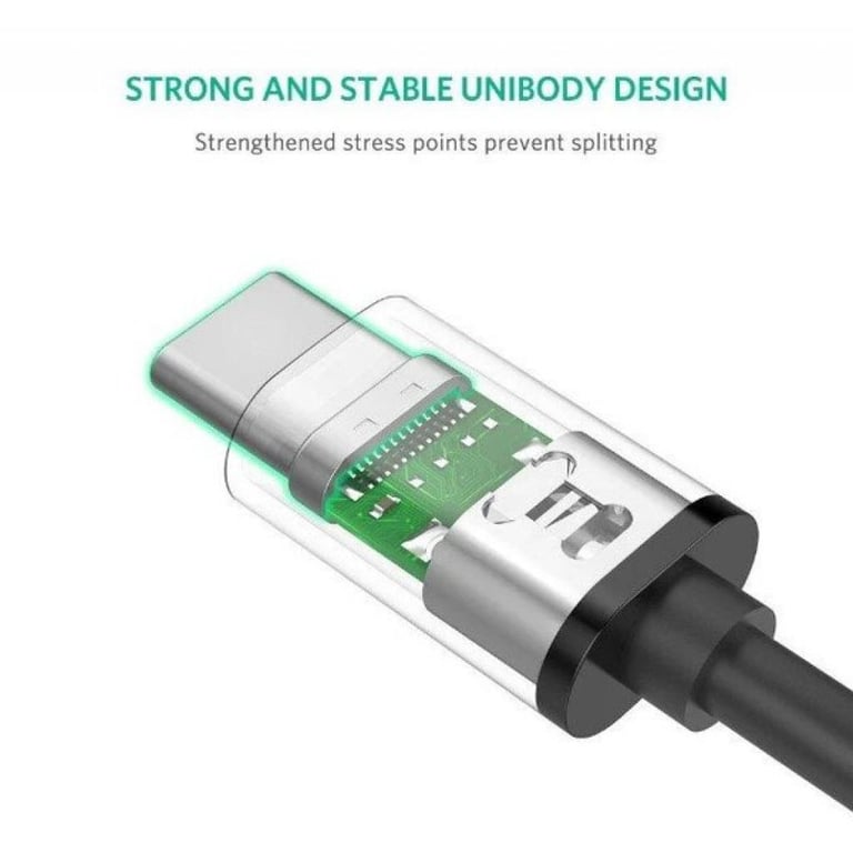 Дата кабель USB-C to USB-C 1.0m US286 3A Black Ugreen (50997) - фото 5