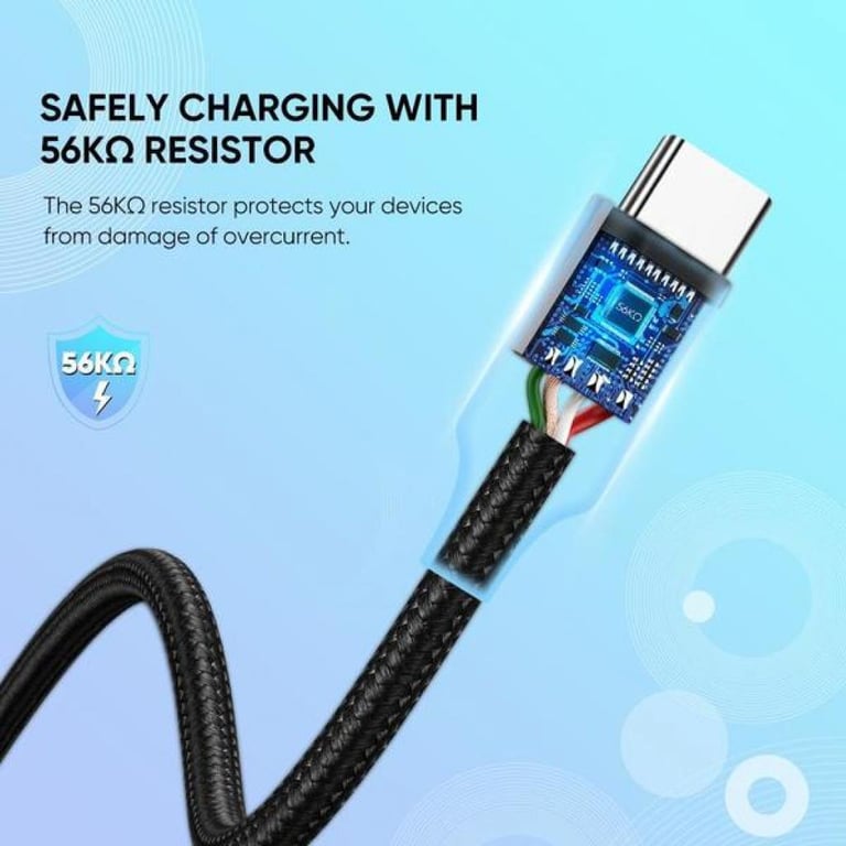 Дата кабель USB 2.0 AM to USB-C 1.0m US288 Aluminum Braid Black UGREEN (60126) - фото 5