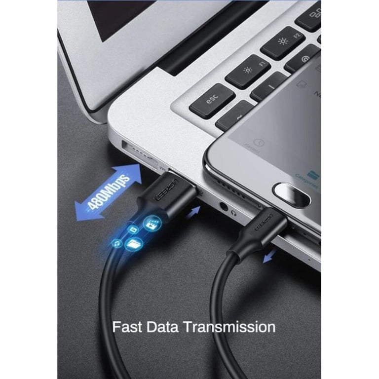 Дата кабель USB 2.0 AM to Micro 5P 2.0m US289 Black Ugreen (60138) - фото 2
