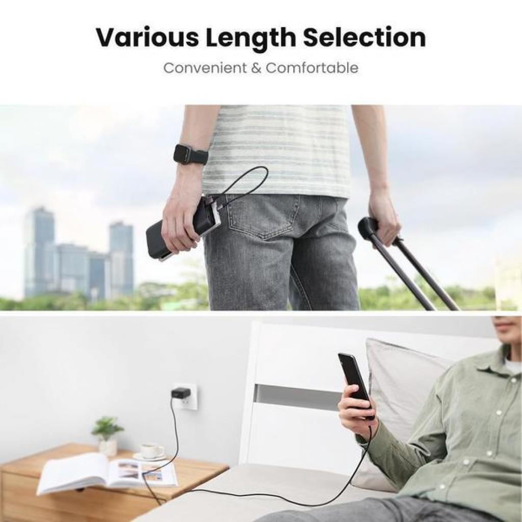 Дата кабель USB 2.0 AM to Micro 5P 1.0m US290 Aluminum Braid Black Ugreen (60146) - фото 7 Дата кабель USB 2.0 AM to Micro 5P 1.0m US290 Aluminum Braid Black Ugreen (60146) - фото 7