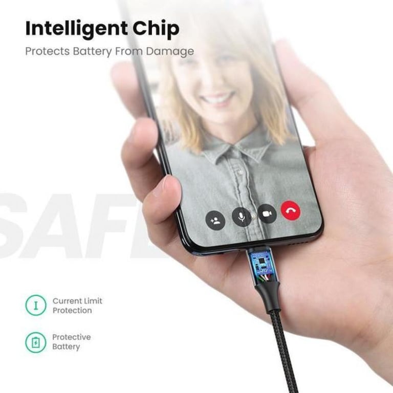 Дата кабель USB 2.0 AM to Micro 5P 2.0m US290 Aluminum Braid Black Ugreen (60148) - фото 5