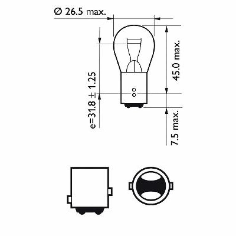 Автолампа Philips 21/5W (12499 B2) - фото 3
