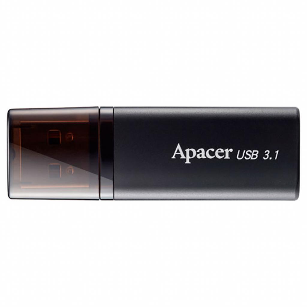 USB флеш накопичувач Apacer 32GB AH25B Black USB 3.1 (AP32GAH25BB-1) - фото 1