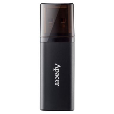 USB флеш накопичувач Apacer 64GB AH25B Black USB 3.1 (AP64GAH25BB-1) - фото 1