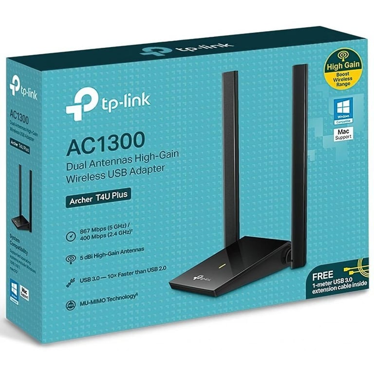 Мережева карта Wi-Fi TP-Link Archer T4U plus (ARCHER-T4U-PLUS) - фото 4