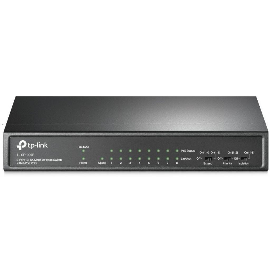 Комутатор мережевий TP-Link TL-SF1009P - фото 1 Комутатор мережевий TP-Link TL-SF1009P - фото 1