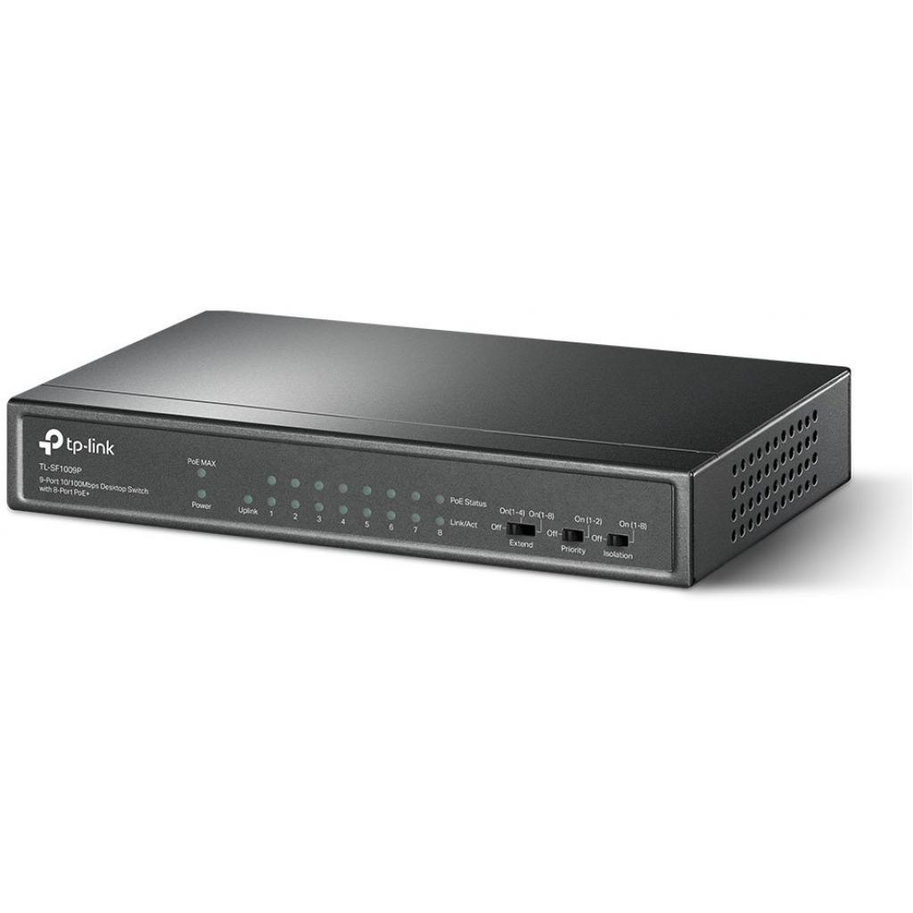 Комутатор мережевий TP-Link TL-SF1009P - фото 2 Комутатор мережевий TP-Link TL-SF1009P - фото 2