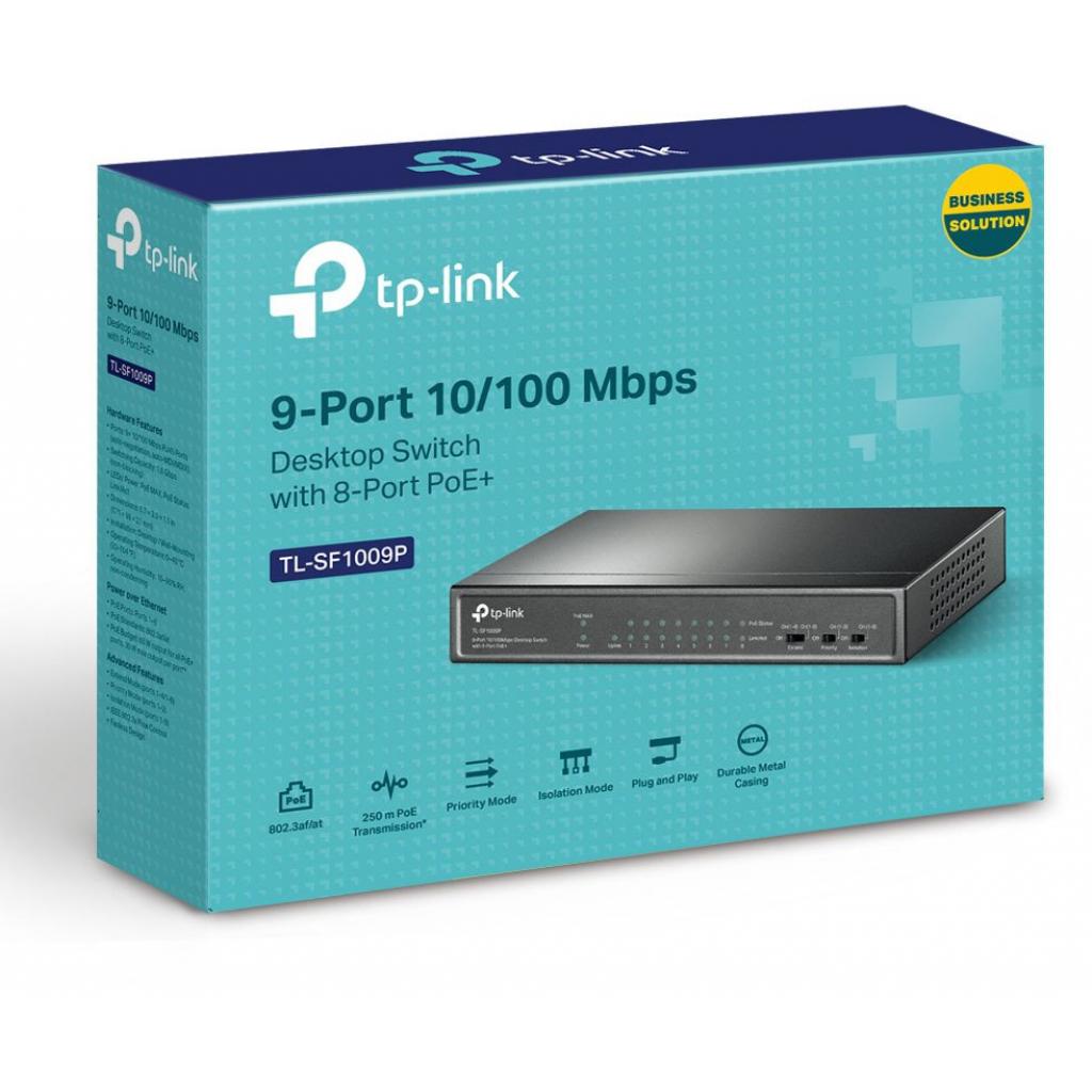Комутатор мережевий TP-Link TL-SF1009P - фото 4 Комутатор мережевий TP-Link TL-SF1009P - фото 4