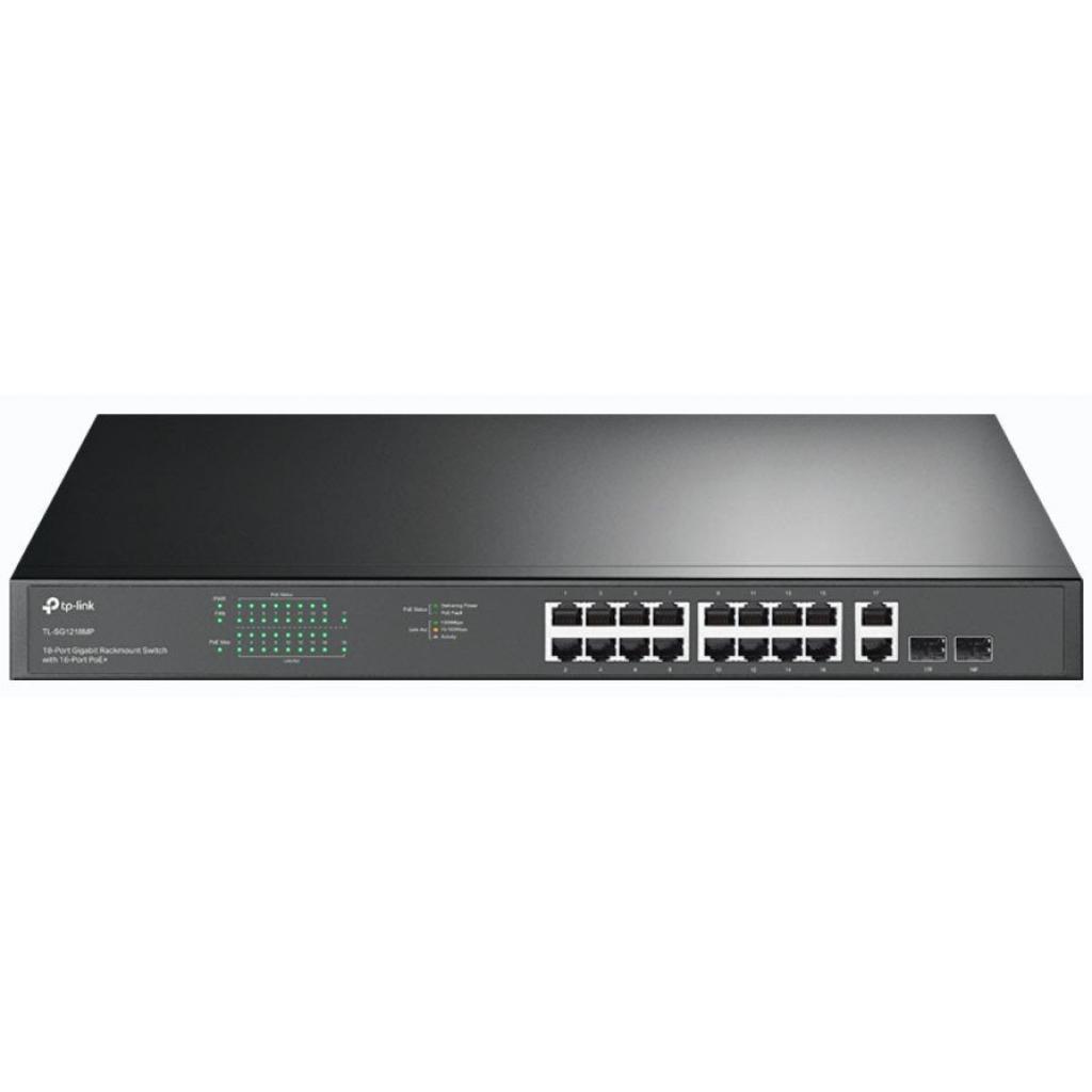 Комутатор мережевий TP-Link TL-SG1218MP - фото 1 Комутатор мережевий TP-Link TL-SG1218MP - фото 1