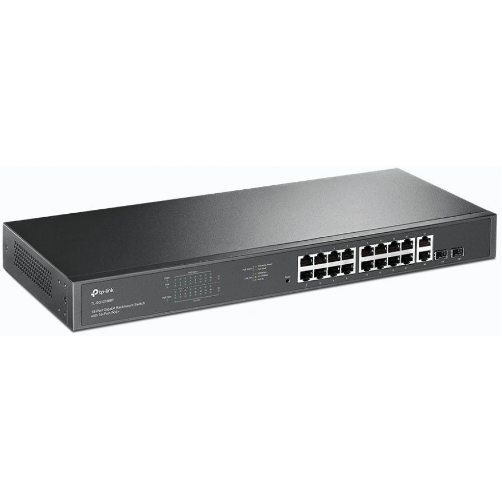 Комутатор мережевий TP-Link TL-SG1218MP - фото 2 Комутатор мережевий TP-Link TL-SG1218MP - фото 2