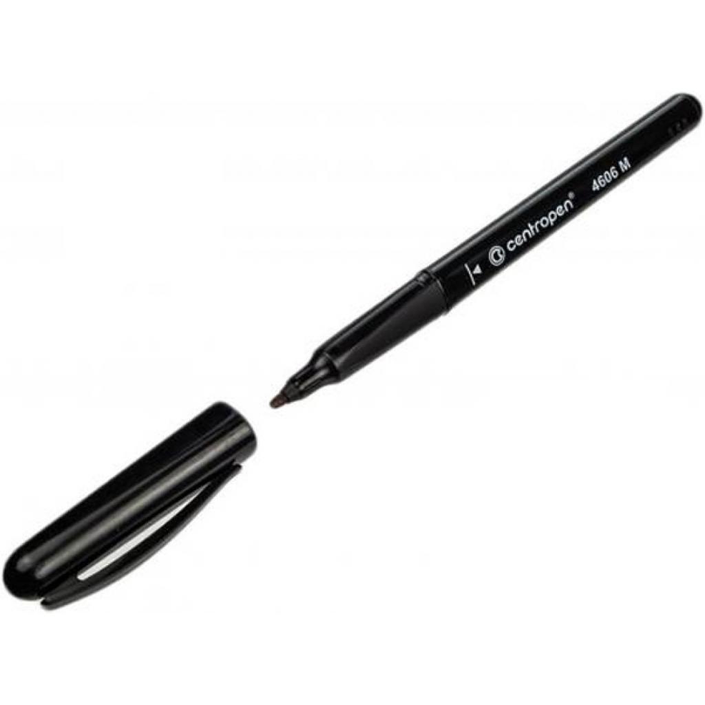 Маркер Centropen перманентний для CD, 1мм, чорний (4606черн.) - фото 1