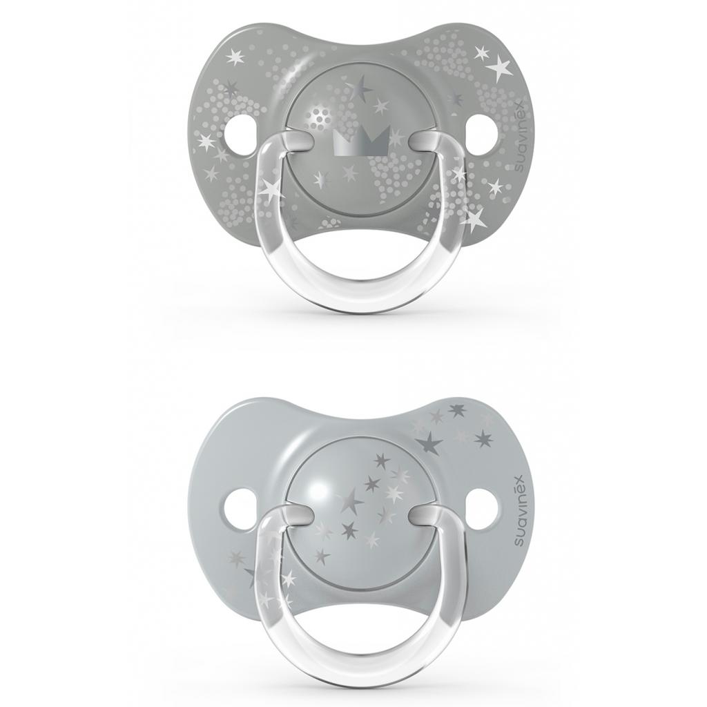 Пустушка Suavinex Чарівні історії 18 міс. 2 шт. срібна корона (307344) Пустушка Suavinex Чарівні історії 18 міс. 2 шт. срібна корона (307344)