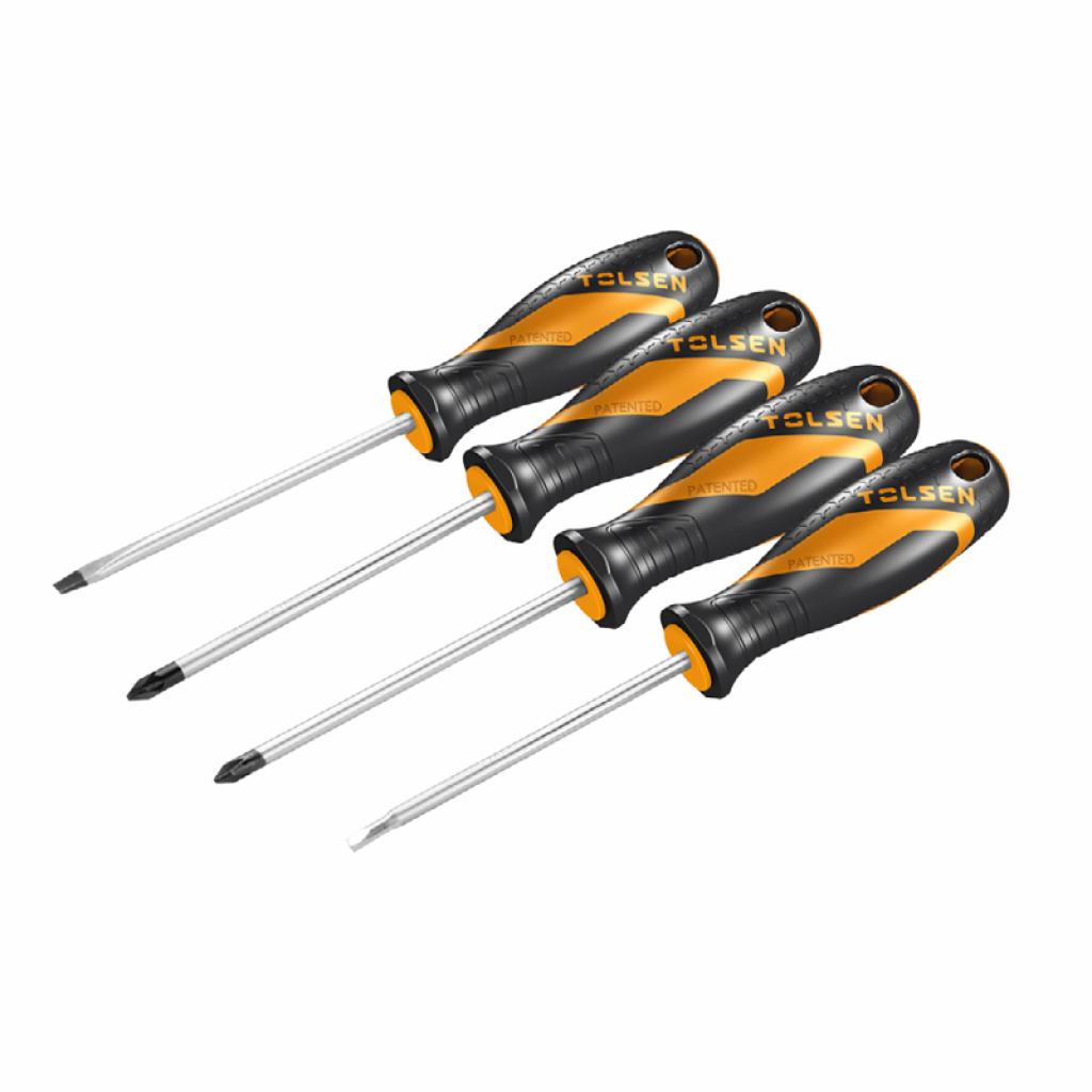 Набір викруток Tolsen SL6.5/PZ2/PZ1/S2 - 100мм (20180) - фото 1