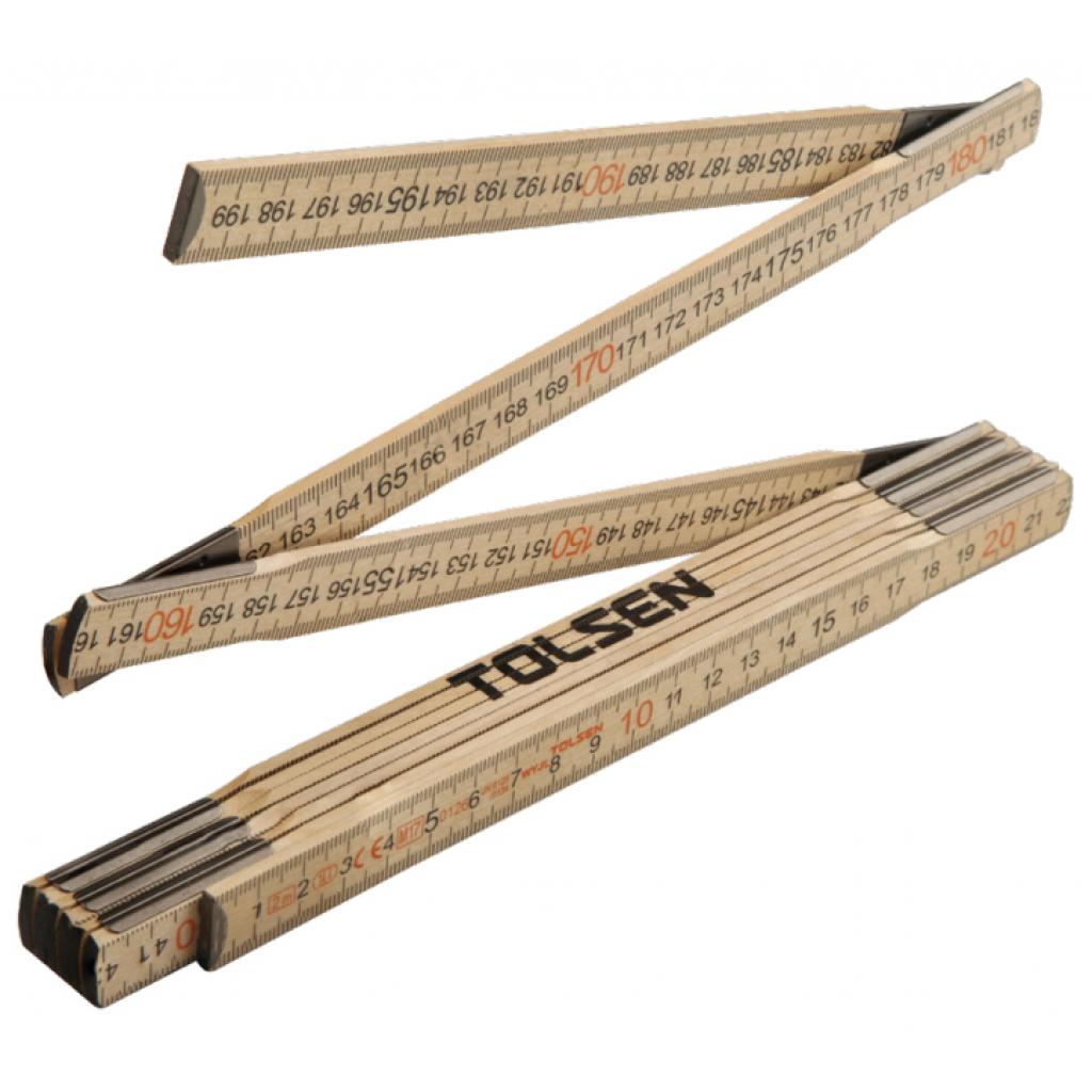 Лінійка будівельна Tolsen розкладна 2 м дерево (35046) - фото 1 Лінійка будівельна Tolsen розкладна 2 м дерево (35046) - фото 1