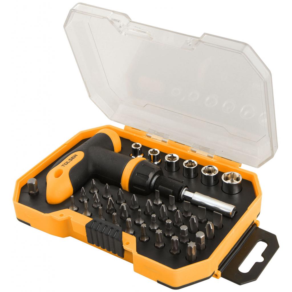 Набір біт Tolsen з Т-рукояткою 41 предмет (20036) - фото 1