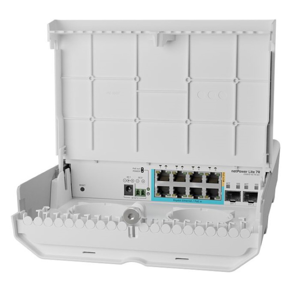 Комутатор мережевий Mikrotik CSS610-1Gi-7R-2S+OUT - фото 1