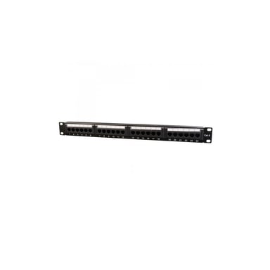 Патч-панель 19" 24xRJ-45 UTP cat.6, 1U, тип 110 Cablexpert (NPP-C624CM-001) - фото 1