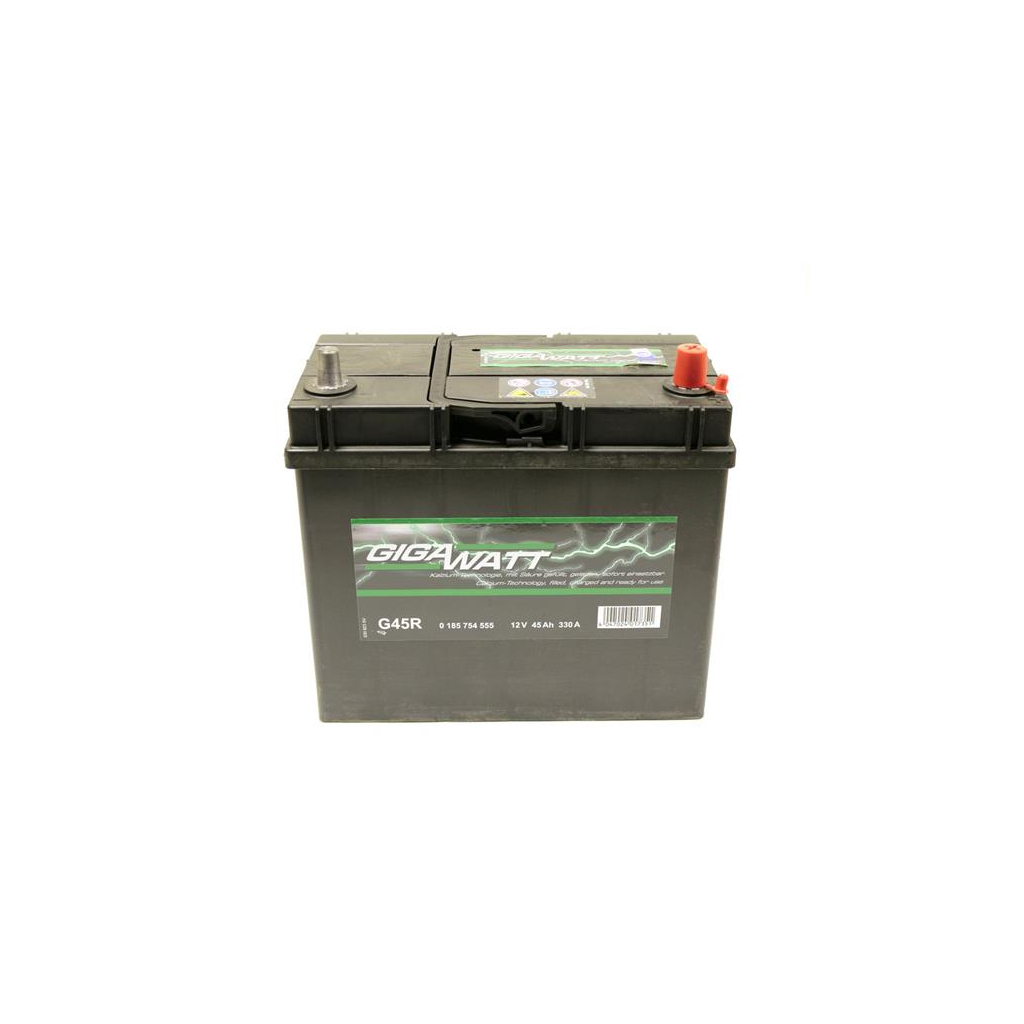 Акумулятор автомобільний GigaWatt 45А (0185754555) - фото 1 Акумулятор автомобільний GigaWatt 45А (0185754555) - фото 1