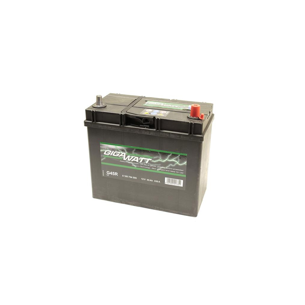 Акумулятор автомобільний GigaWatt 45А (0185754555) - фото 2 Акумулятор автомобільний GigaWatt 45А (0185754555) - фото 2
