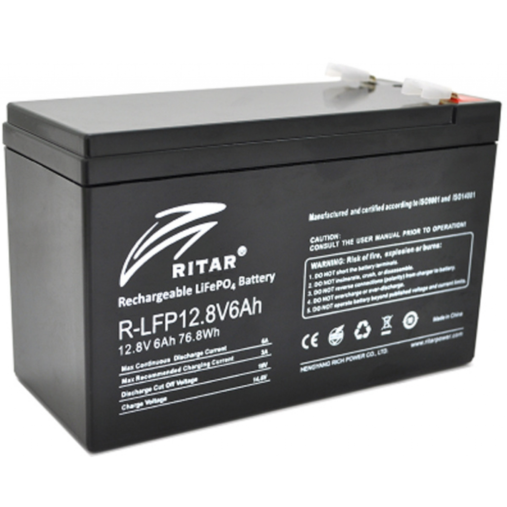 Батарея LiFePo4 Ritar R-LFP 12.8V 6Ah - фото 1