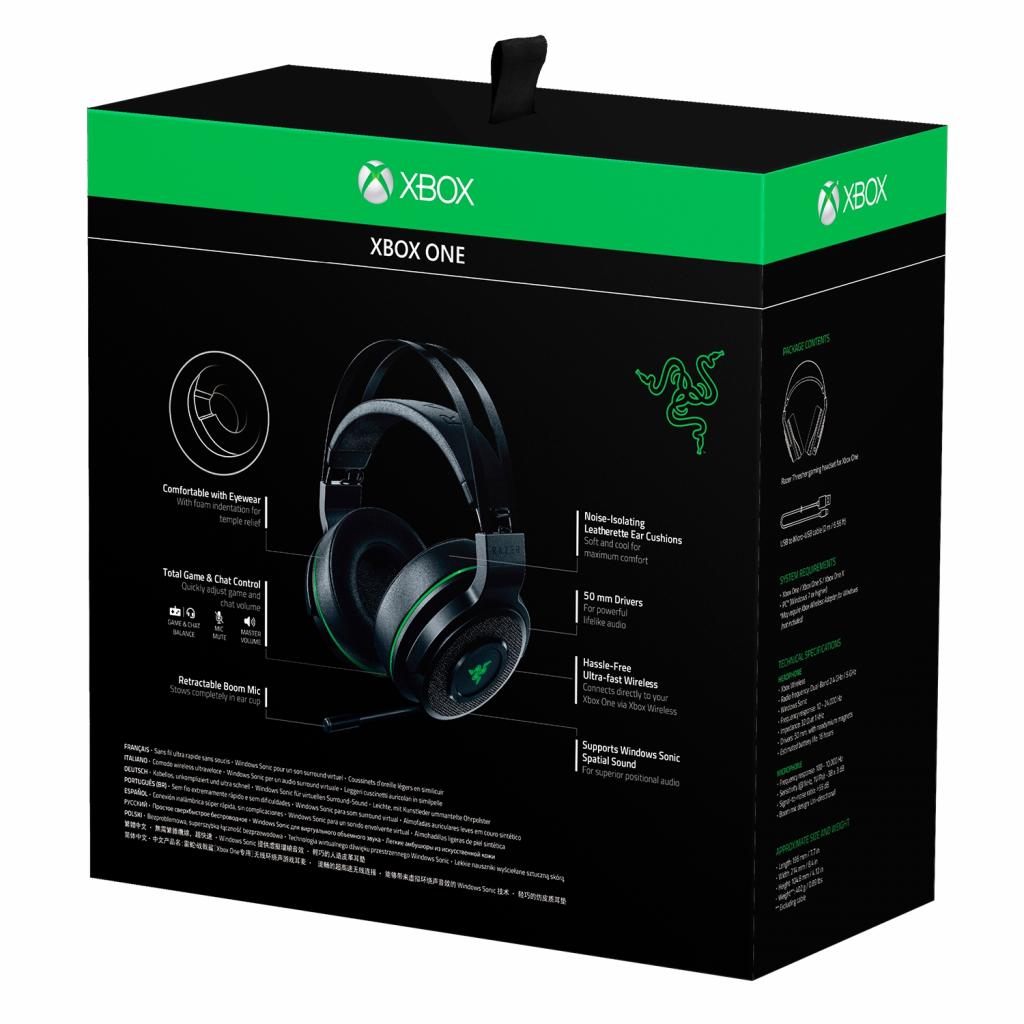 Навушники Razer Thresher - Xbox One Black/Green (RZ04-02240100-R3M1) - фото 7 Навушники Razer Thresher - Xbox One Black/Green (RZ04-02240100-R3M1) - фото 7