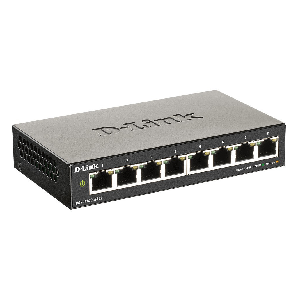 Комутатор мережевий D-Link DGS-1100-08V2 - фото 3 Комутатор мережевий D-Link DGS-1100-08V2 - фото 3