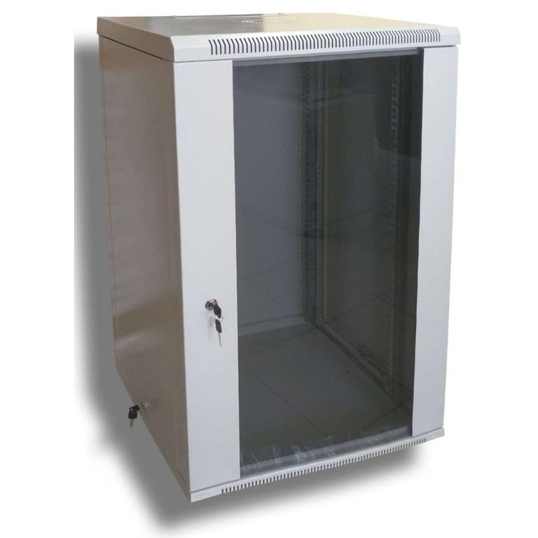 Шафа настінна Hypernet 18U 19" 600x600 (WMNC66-18U-FLAT) - фото 1