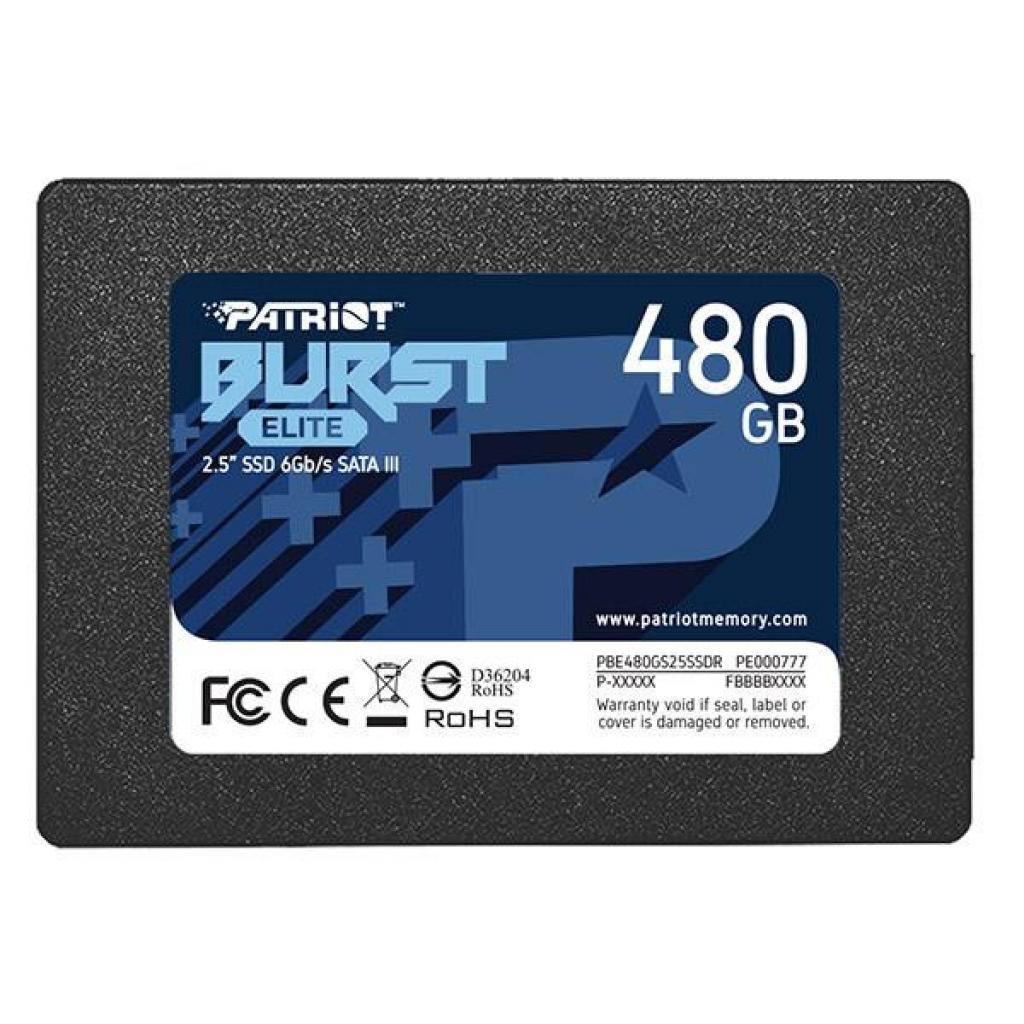 Накопичувач SSD 2.5" 480GB Burst Elite Patriot (PBE480GS25SSDR) - фото 1 Накопичувач SSD 2.5" 480GB Burst Elite Patriot (PBE480GS25SSDR) - фото 1
