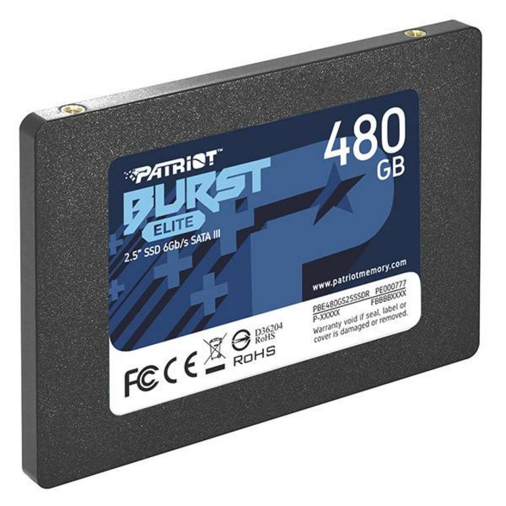Накопичувач SSD 2.5" 480GB Burst Elite Patriot (PBE480GS25SSDR) - фото 2 Накопичувач SSD 2.5" 480GB Burst Elite Patriot (PBE480GS25SSDR) - фото 2