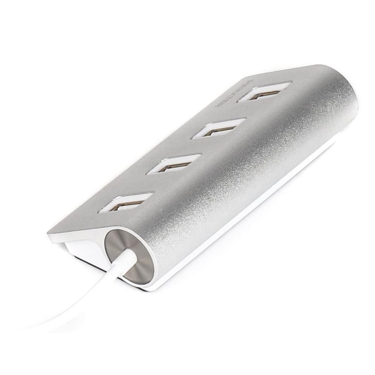 Концентратор Maxxter USB 2.0 Type-A 4 ports silver (HU2A-4P-01) - фото 2