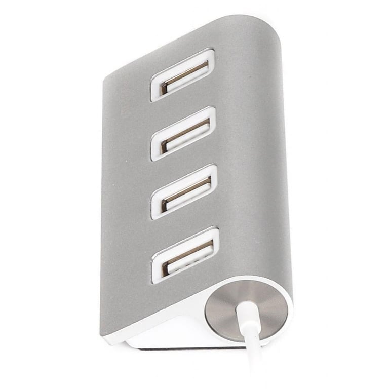 Концентратор Maxxter USB 2.0 Type-A 4 ports silver (HU2A-4P-01) - фото 3