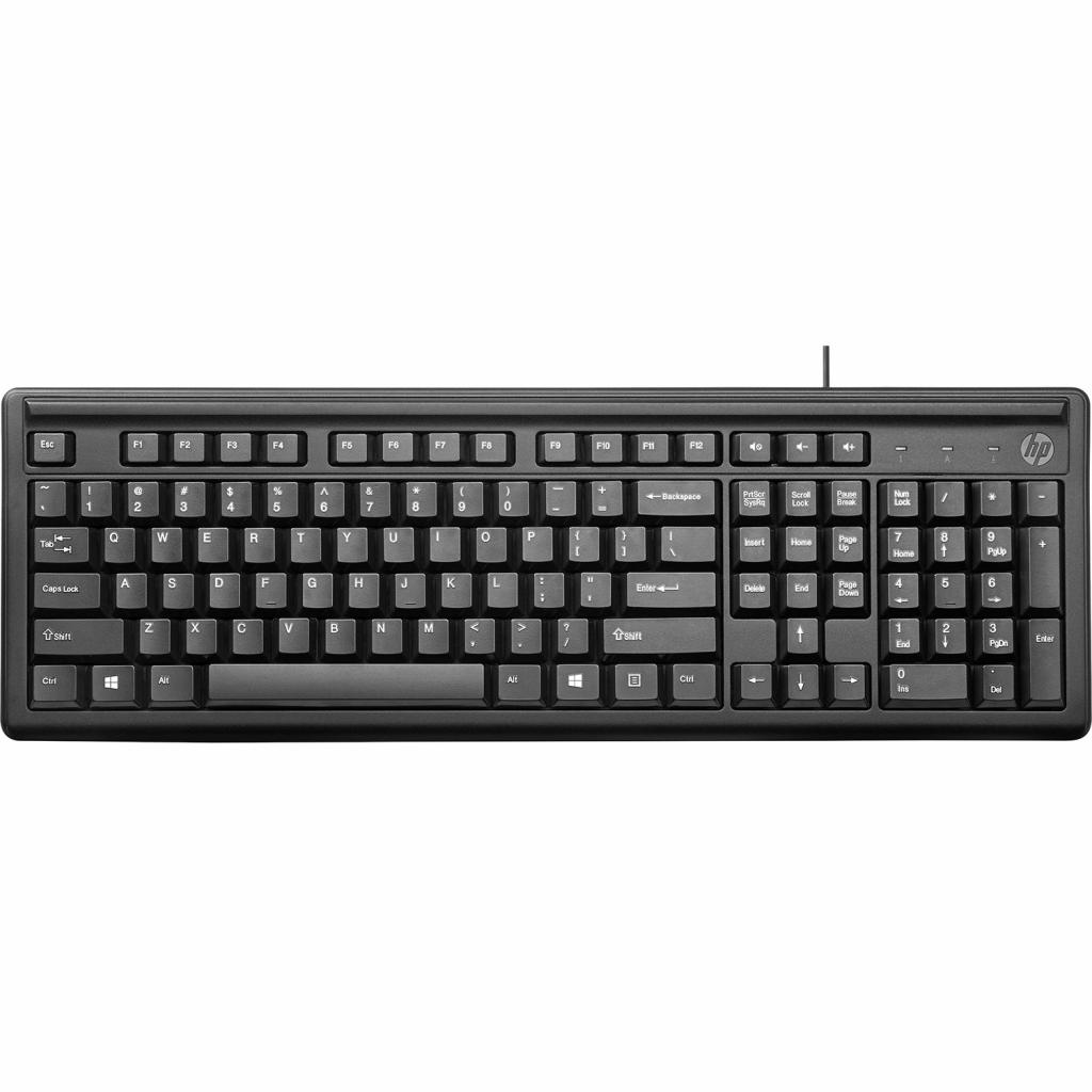 Клавіатура HP 100 USB Black (2UN30AA) - фото 1