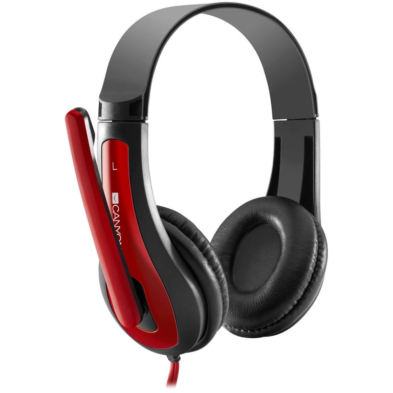 Навушники Canyon HSC-1 Black-Red (CNS-CHSC1BR) - фото 2