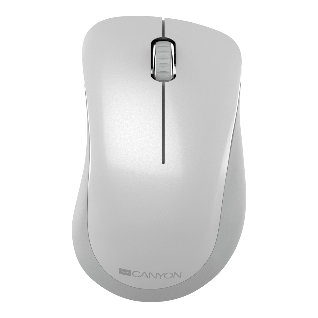 Мишка Canyon MW-11 Wireless Pixart White Grey (CNE-CMSW11PW) - фото 1