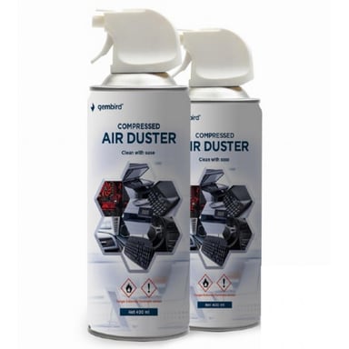 Стиснене повітря для чистки spray duster 400ml Gembird (CK-CAD-FL400-01) - фото 1