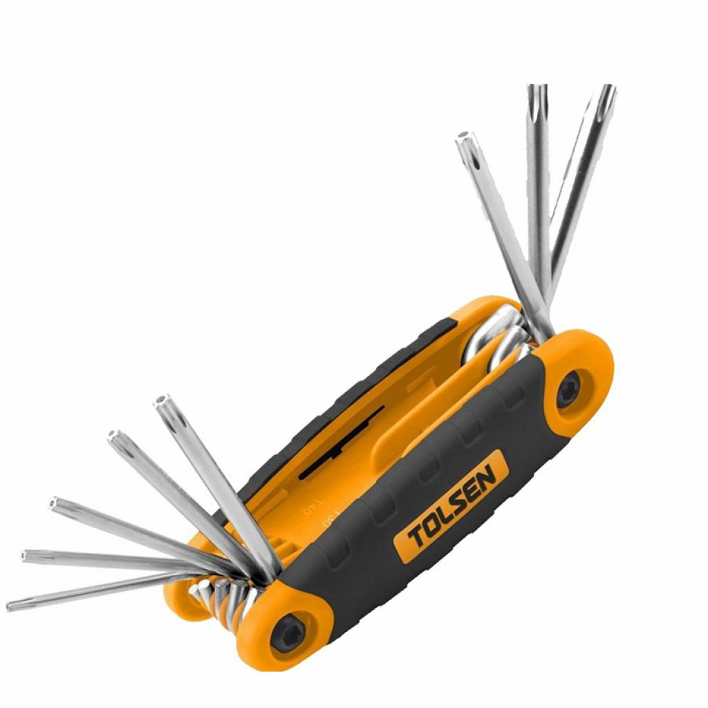 Набір інструментів Tolsen ключів Torx 8 розмірів T9-40 (20069) - фото 1