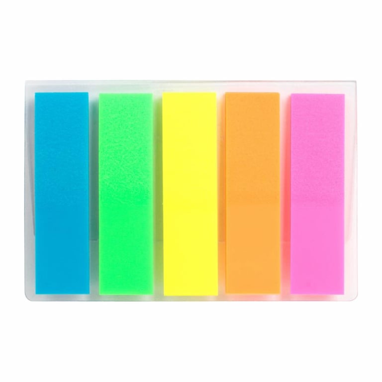 Стікер-закладка Axent Plastic bookmarks 5х12х45mm, 125шт (D2450-01) - фото 1
