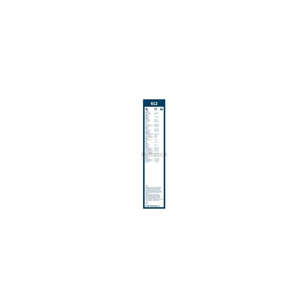 Щітка склоочисника Bosch 3 397 010 413 - фото 3 Щітка склоочисника Bosch 3 397 010 413 - фото 3