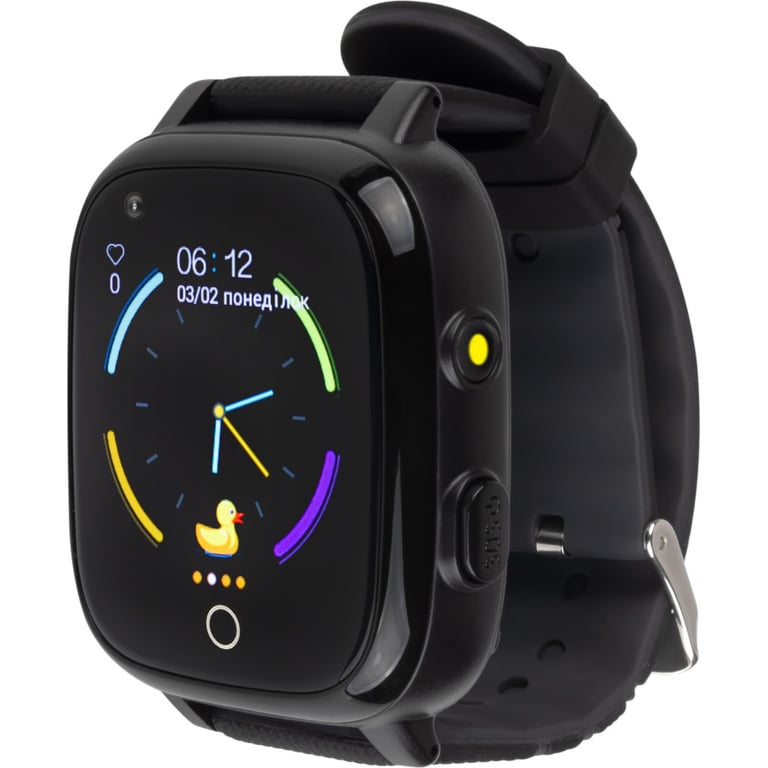 Смарт-годинник Amigo GO005 4G WIFI Kids waterproof Thermometer Black (747016) - фото 1