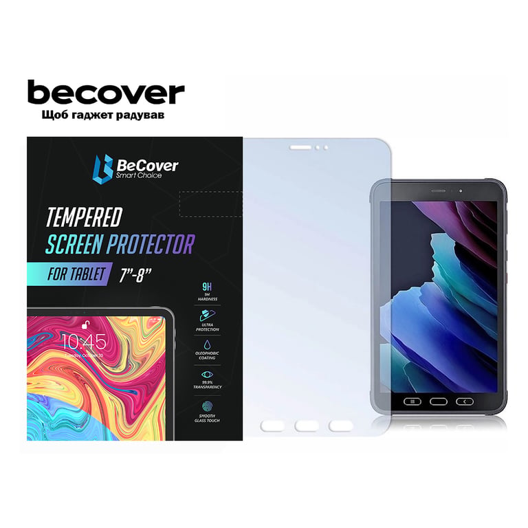 Скло захисне BeCover Samsung Galaxy Tab Active 3 SM-T570 / SM-T575 / SM-T577 (705559) - фото 2