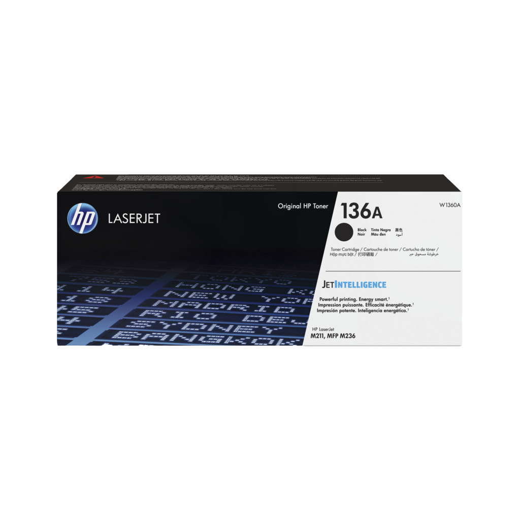Картридж HP LJ  136A Black 1.15K, для LJ M211/M212/M236 (W1360A) - головне фото
