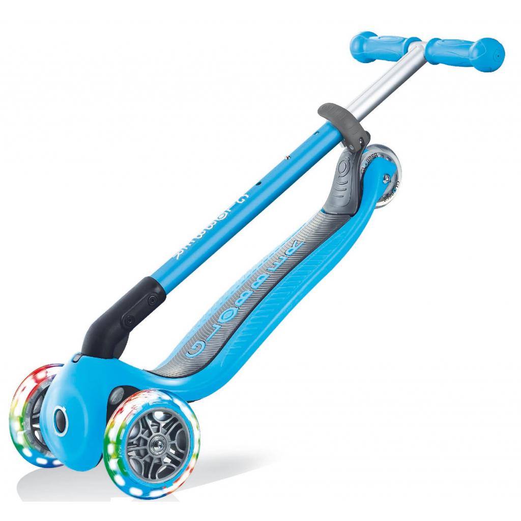 Самокат Globber Primo Foldable Lights Led блакитний (432-101-2) - фото 6 Самокат Globber Primo Foldable Lights Led блакитний (432-101-2) - фото 6