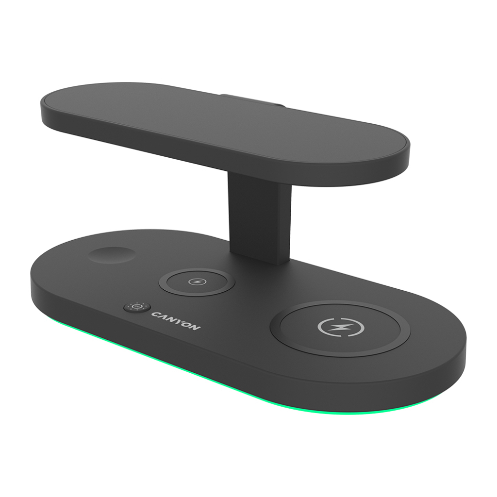Зарядний пристрій Canyon 5in1 Wireless charger with UV sterilizer (CNS-WCS501B) - фото 1