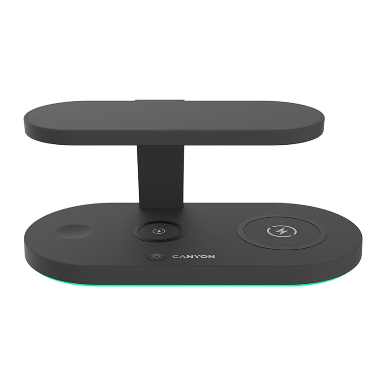 Зарядний пристрій Canyon 5in1 Wireless charger with UV sterilizer (CNS-WCS501B) - фото 2