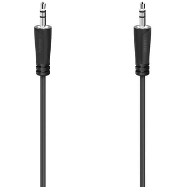 Кабель мультимедійний 3.5mm M to 3.5mm M 3.0m Black Hama (00205115) - фото 1