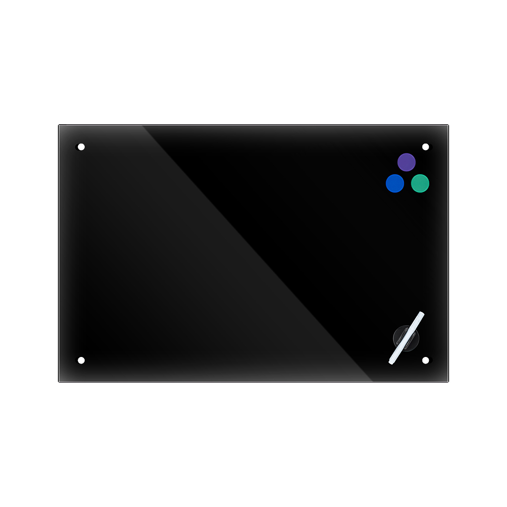 Офісна дошка Axent скляна магнітно-маркерна 90x120 см, чорна (9616-01-А) Офісна дошка Axent скляна магнітно-маркерна 90x120 см, чорна (9616-01-А)