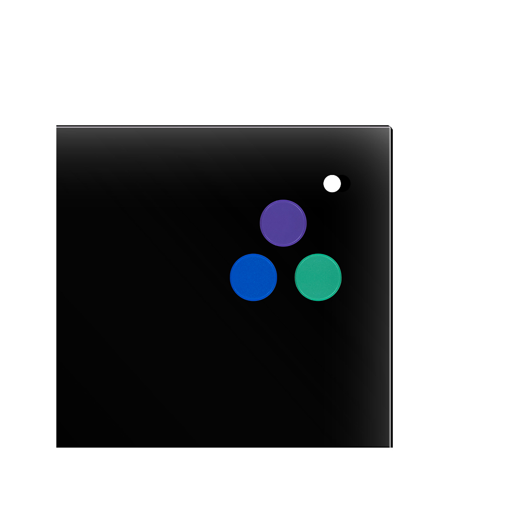 Офісна дошка Axent скляна магнітно-маркерна 90x120 см, чорна (9616-01-А) - фото 2 Офісна дошка Axent скляна магнітно-маркерна 90x120 см, чорна (9616-01-А) - фото 2