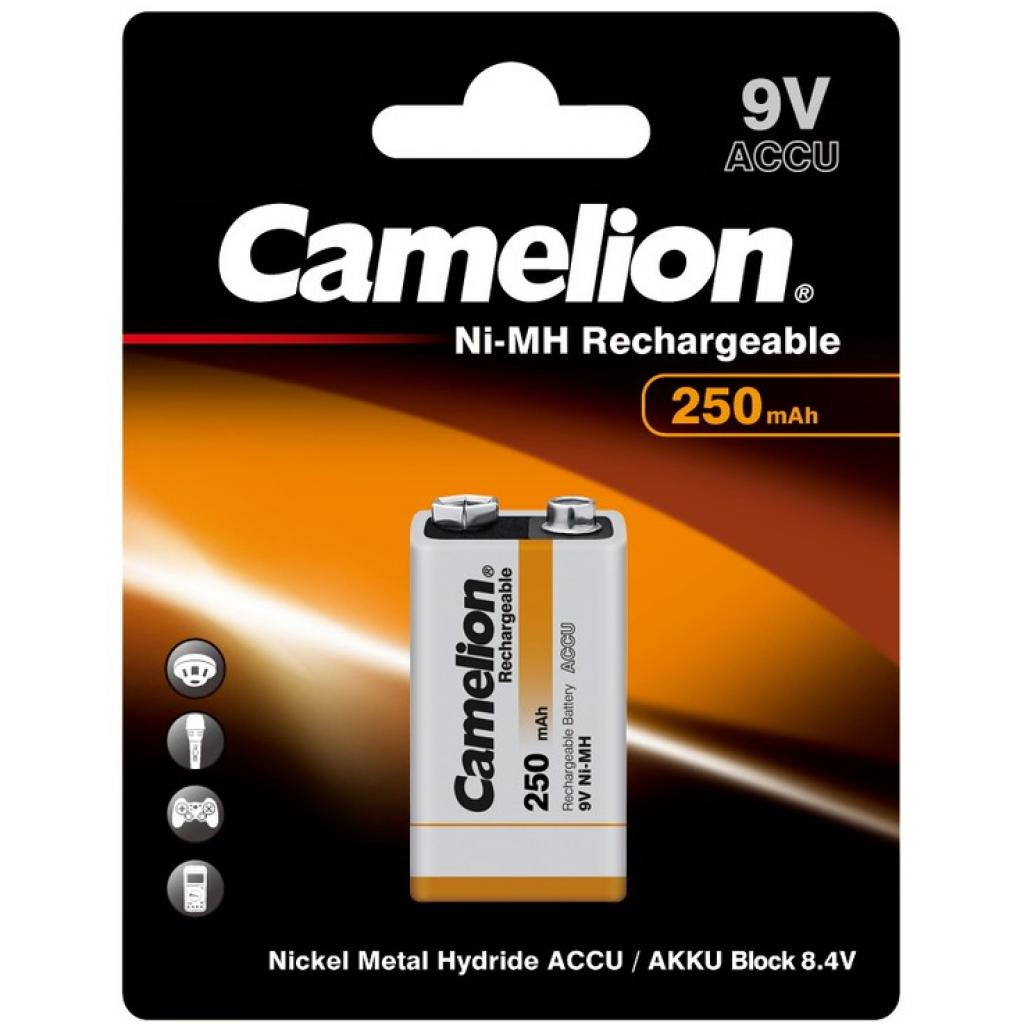 Акумулятор Крона 250mAh Ni-MH * 1 6F22-1BL Camelion (NH-9V250BP1) - фото 1