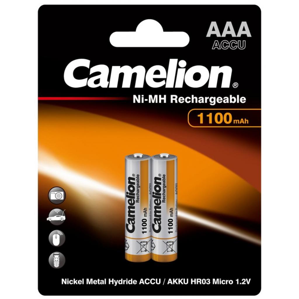 Акумулятор Camelion AAA 1100mAh Ni-MH * 2 R03-2BL (NH-AAA1100BP2) - фото 1