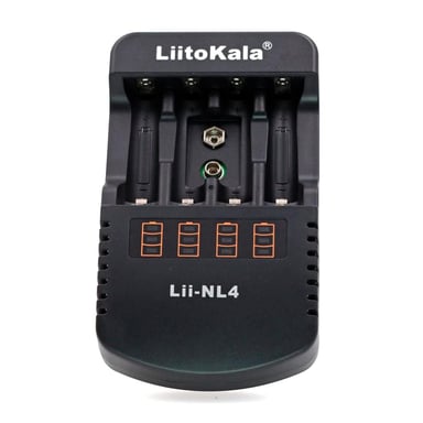 Зарядний пристрій для акумуляторів Liitokala 4 Slots, LED, Li-ion/Ni-MH/Ni-Cd/AA/ААA/AAAA/С (Lii-NL4) - фото 1